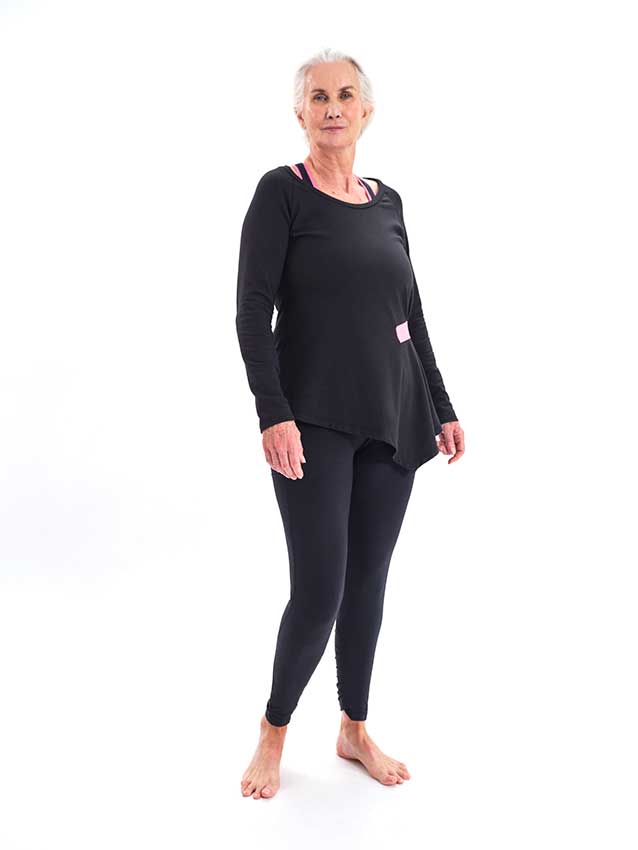 NYSM Asymmetric Before & After Work-Out Top