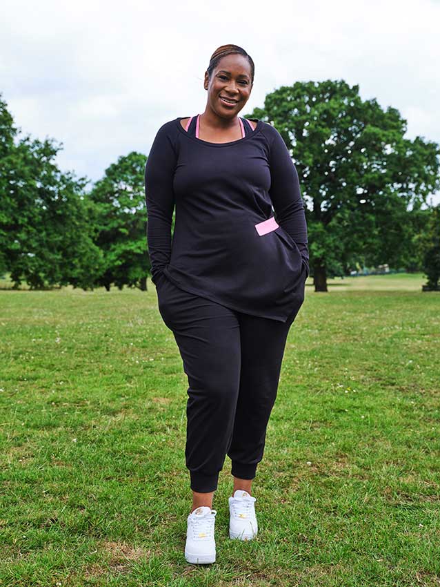 NYSM Asymmetric Before & After Work-Out Top