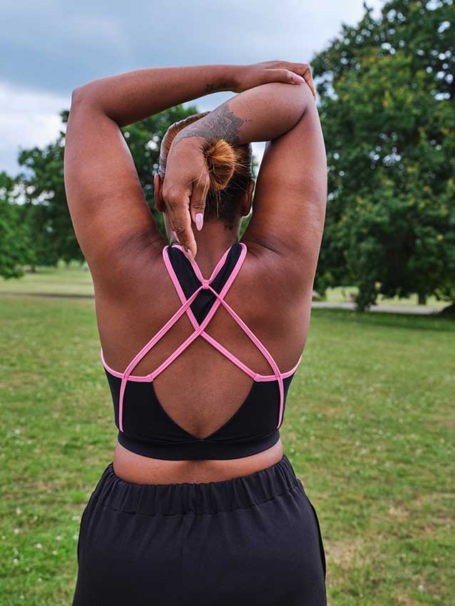 NYSM Bra Top is zip fastened at the front