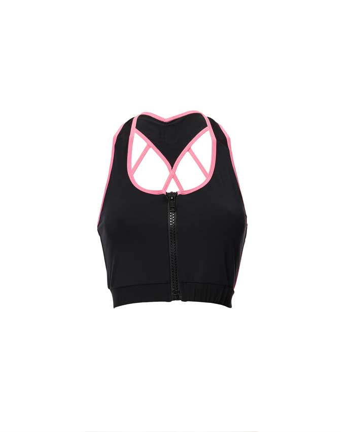 NYSM Bra Top is zip fastened at the front