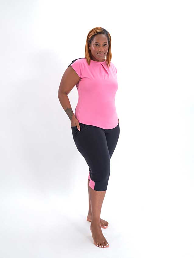NYSM Slash Neck T Shirt, for modesty comfort & breathability